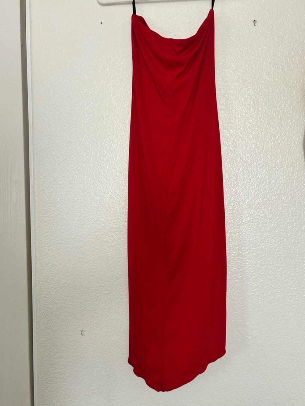 Ruby Rox Red High-Low Draped Strapless Dress - Picture 3 of 3